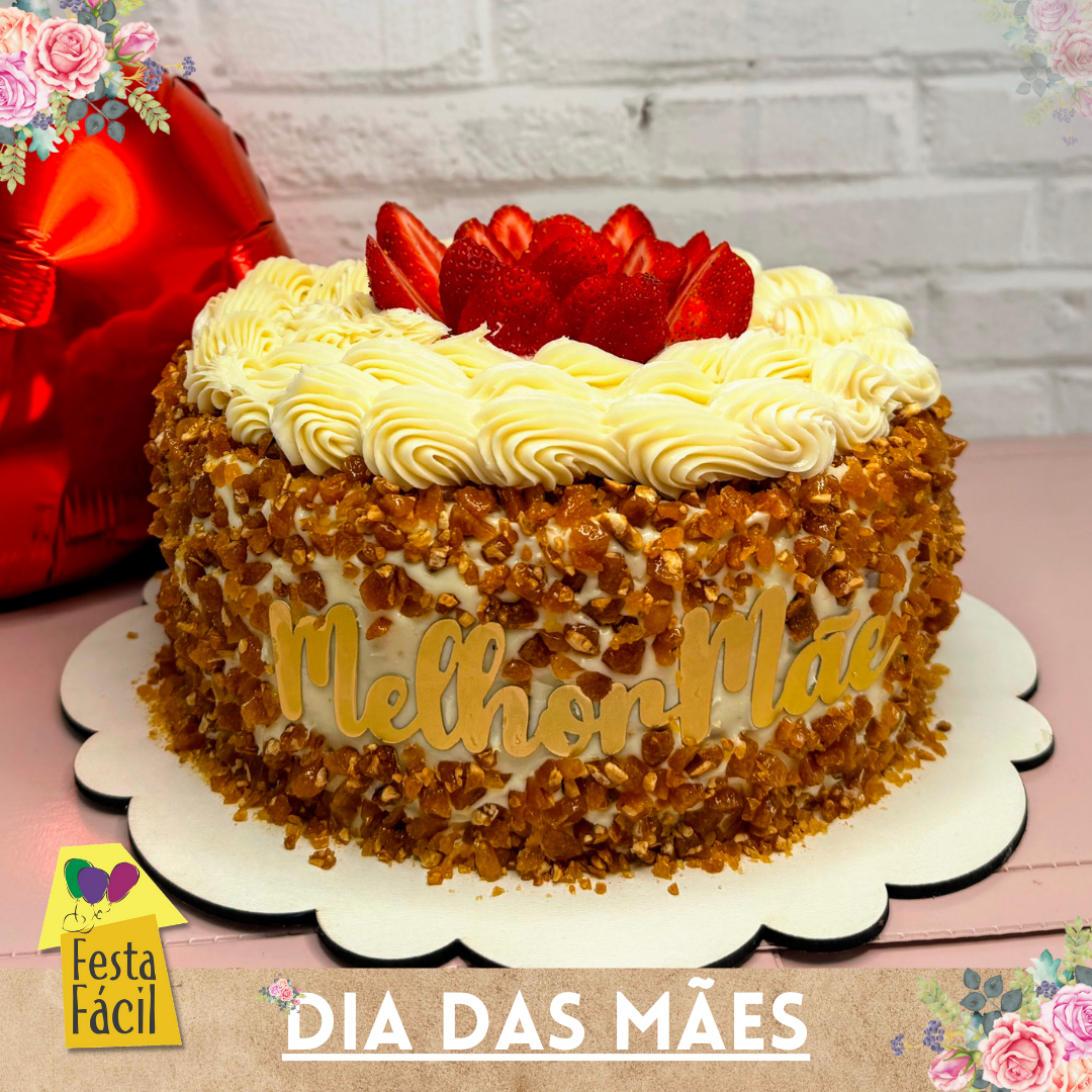 Torta Morango Crocante Peq (Em Média 20 Fatias - 3,300 Kg)